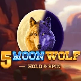 Slots logo of 5 Moon Wolf from Apparat Gaming at Spinoloco Casino