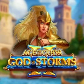 Age Of The Gods: God Of Storms 2 casino game by Playtech – featured logo at Spinoloco Casino
