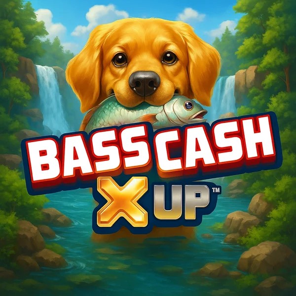 Bass Cash X UP logo by Alchemy Gaming at Spinoloco Casino