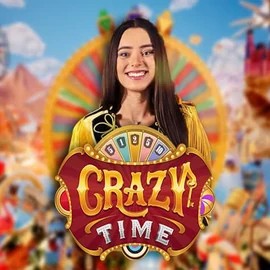 Crazy Time logo by Evolution at Spinoloco CasinoCrazy Time