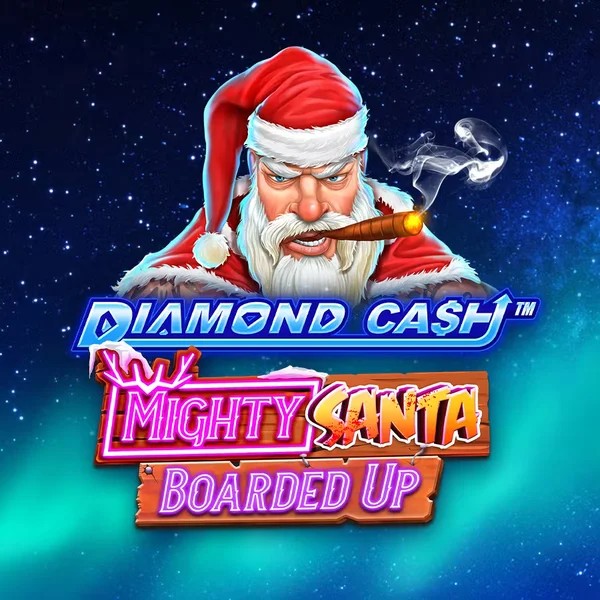 Diamond Cash Mighty Santa Boarded Up game by Greentube – logo hosted on Spinoloco Casino