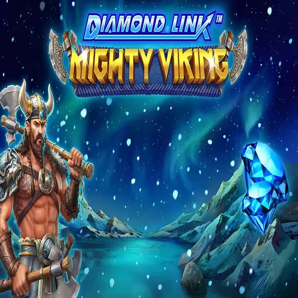 Diamond Link Mighty Viking slot logo by Greentube at Spinoloco Casino