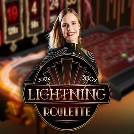 Lightning Roulette logo by Evolution at Spinoloco Casino