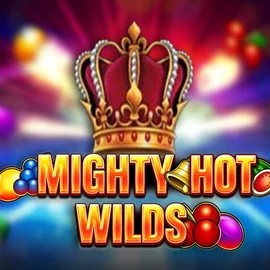 Mighty Hot Wilds logo – Slots by Inspired Gaming at Spinoloco Casino
