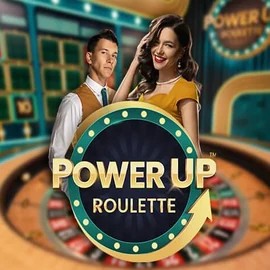 PowerUP Roulette logo by Pragmatic Play at Spinoloco Casino