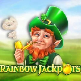 Rainbow Jackpots online game logo by Red Tiger Gaming on spinolocoo.eu.com