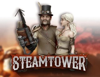 Official Slots logo: Steam Tower Slot by NetEnt at Spinoloco Casino