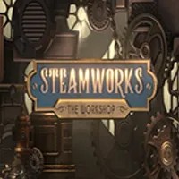 Steamworks The Workshop logo – Slots by Peter & Sons at Spinoloco Casino