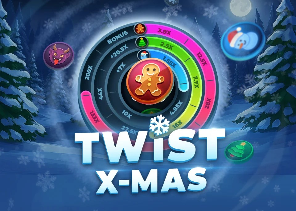 Twist X-mas casino game by InOut – featured logo at Spinoloco Casino